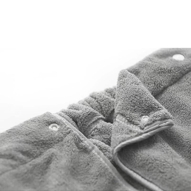 Men's Wearable Microfiber Bathrobe Towel with Magic Pocket Wearable Bath Towel Babs