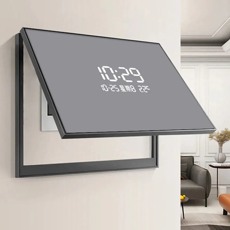 LED Digital Wall Clock Meter Box Cover Decorative Painting Decorative Wall Clock Babs