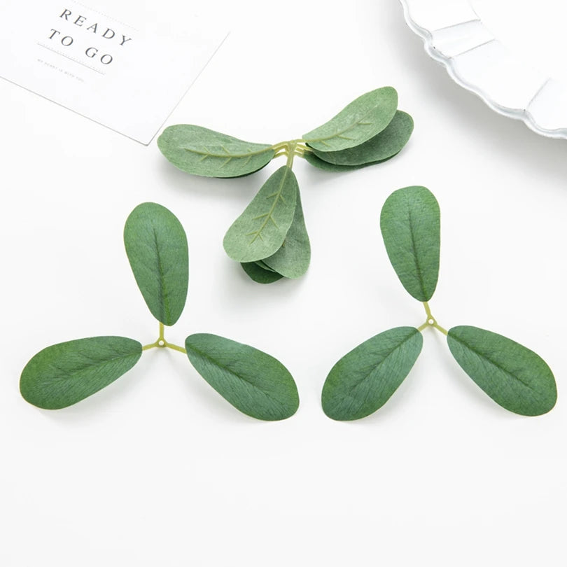 50Pcs Artificial Silk Rose Leaves – Wedding, Home & DIY Décor Artificial Silk Leaves Babs