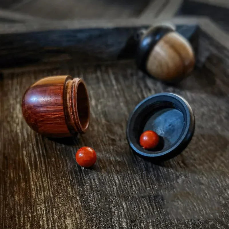 Acorn Wooden Pendant Box – Essential Oil Diffuser & Keepsake Wooden Aromatherapy Pendant Babs