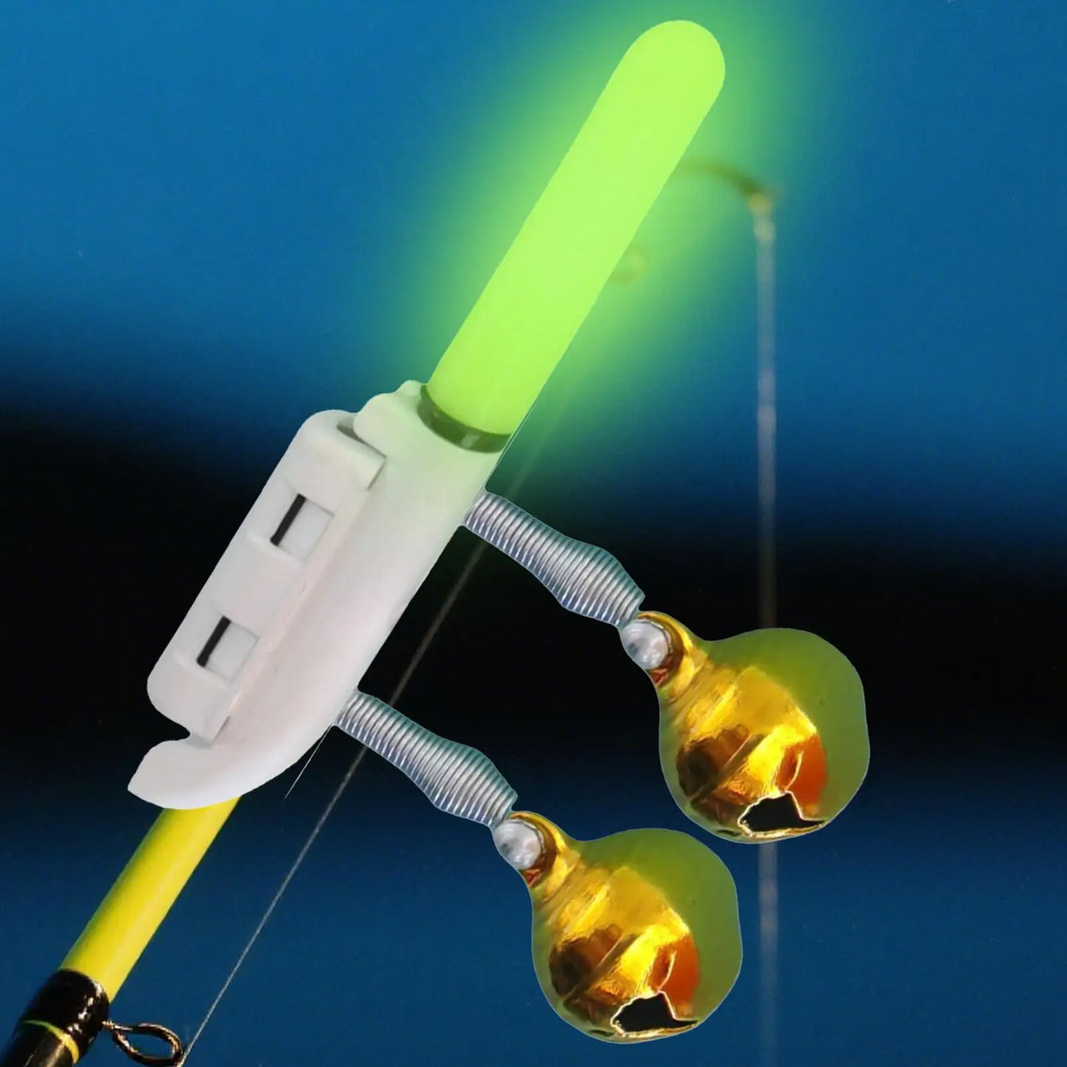 Rechargeable Waterproof Fishing Rod Tip Light – LED Glow Clamp Fishing Rod Light Babs