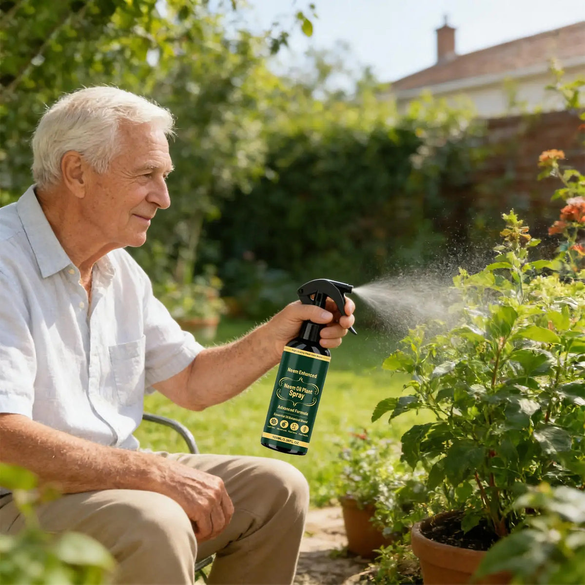 Neem Oil Plant Spray – Leaf Cleaner & Shine, Indoor & Outdoor Plant Leaf Spray Babs