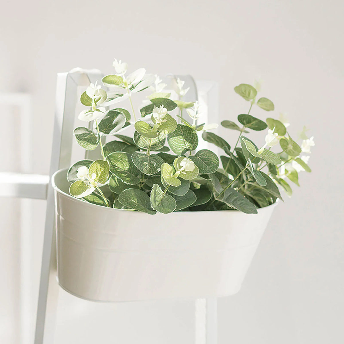 Black Metal Hanging Flower Pot – Wall Mount Fence & Railing Planter Hanging Wall Planter Babs