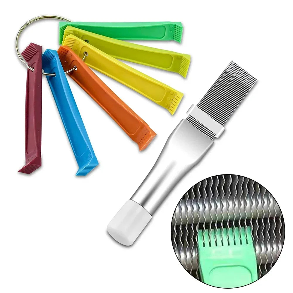 AC Condenser Fin Comb & Cleaning Tool – Radiator Repair Kit Fin Comb Cleaning Tool Babs