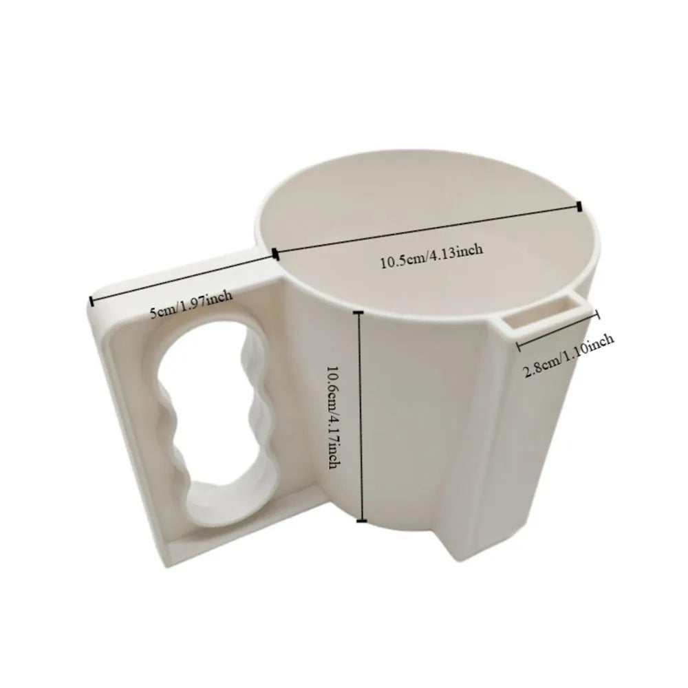 Drip-Proof Ice Cream Cup Holder with Handle & Spoon Slot Ice Cream Cone Holder Babs