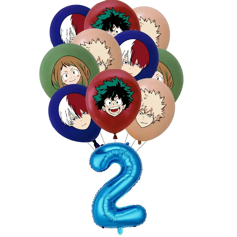 My Hero Academia Birthday Party Tableware & Decoration Kit Party Tableware Kit Babs Balloon set-2
