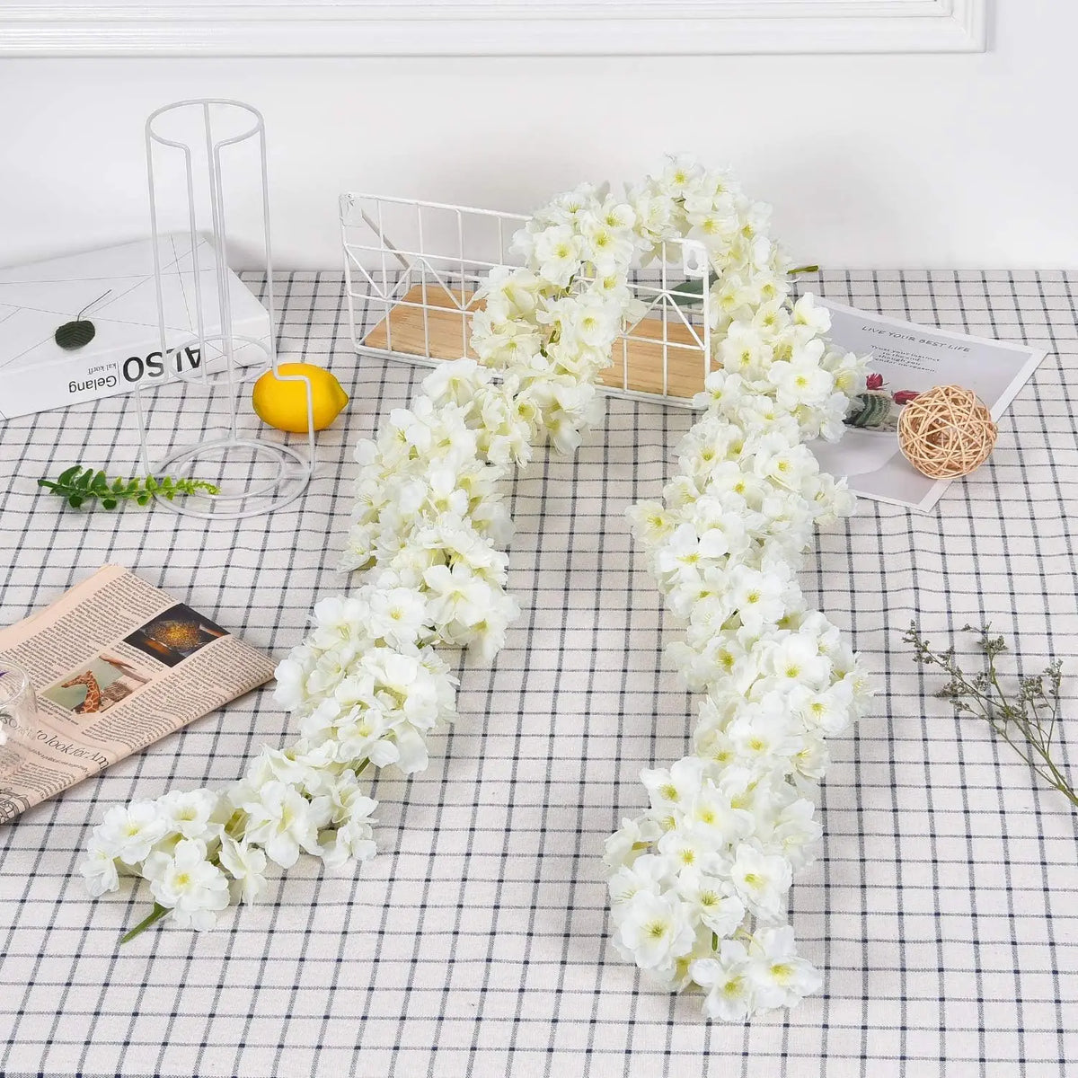 180CM Artificial Sakura Silk Vine – Wedding & Home Décor Artificial Flower Vine Babs