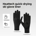 Touchscreen Fleece Glove Liners – Unisex Thermal Winter Gloves Fleece Glove Liners Babs black