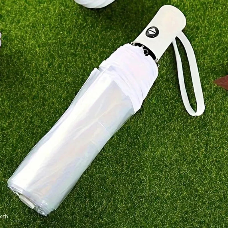 Auto Open Close Folding Clear Umbrella – Compact Transparent Folding Travel Umbrella Babs