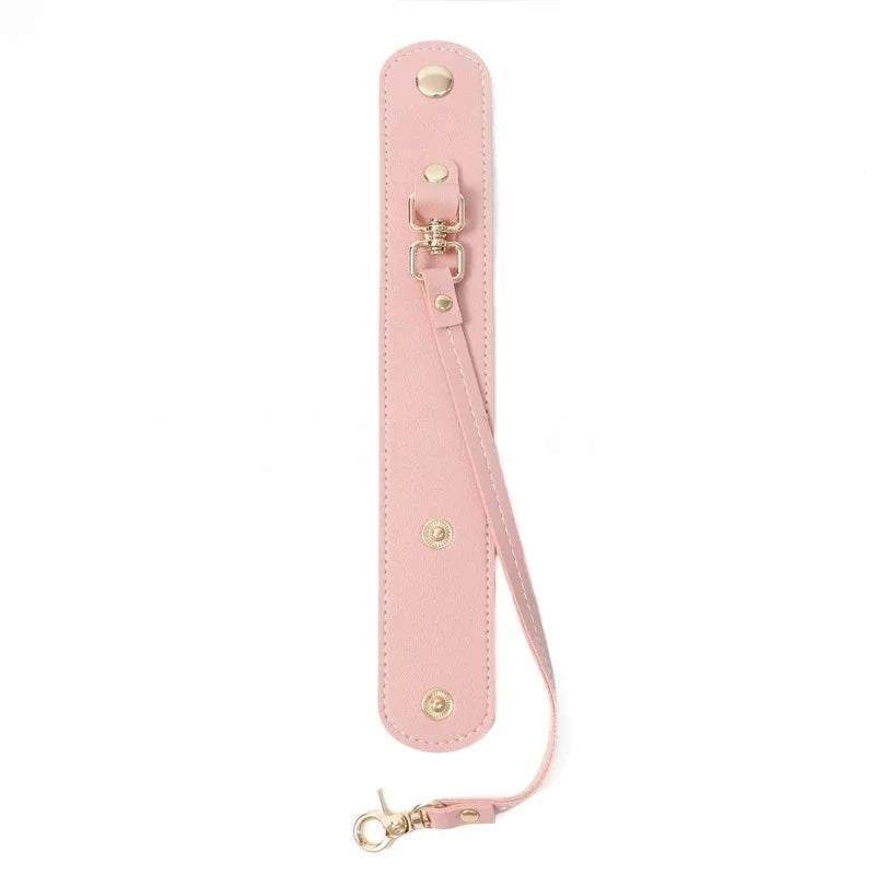 PU Leather Scarf Buckle Clip – Bag Hanger for Scarves & Hats Scarf Buckle Clip Babs Pink