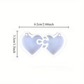 Heart Puzzle Silicone Resin Mold – DIY Keychain & Jewelry Silicone Resin Mold Babs 1 set