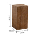 Solid Wood Wabi Sabi Square Coffee Table with Storage Wooden Coffee Table Babs Unhollowed large