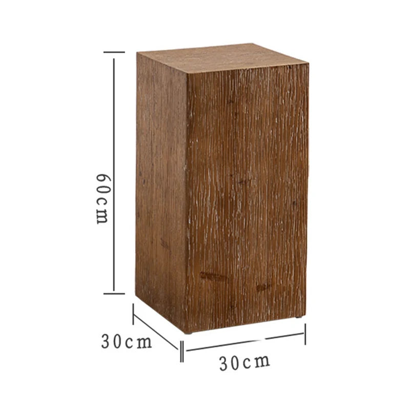 Solid Wood Wabi Sabi Square Coffee Table with Storage Wooden Coffee Table Babs Unhollowed large