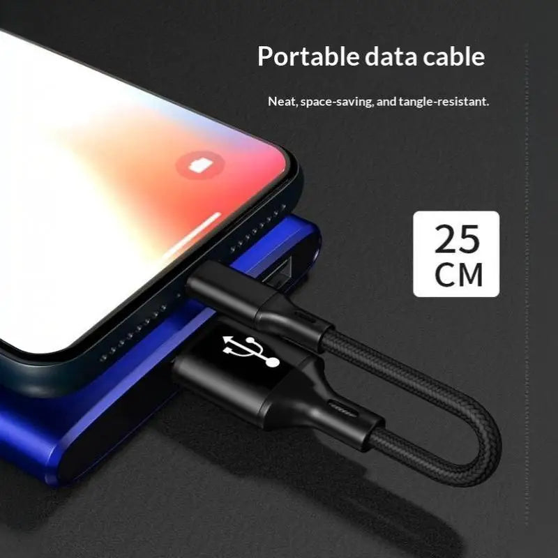 0.25M USB-A to USB-C Nylon Braided 3A Fast Charging Cable USB Charging Cable Babs