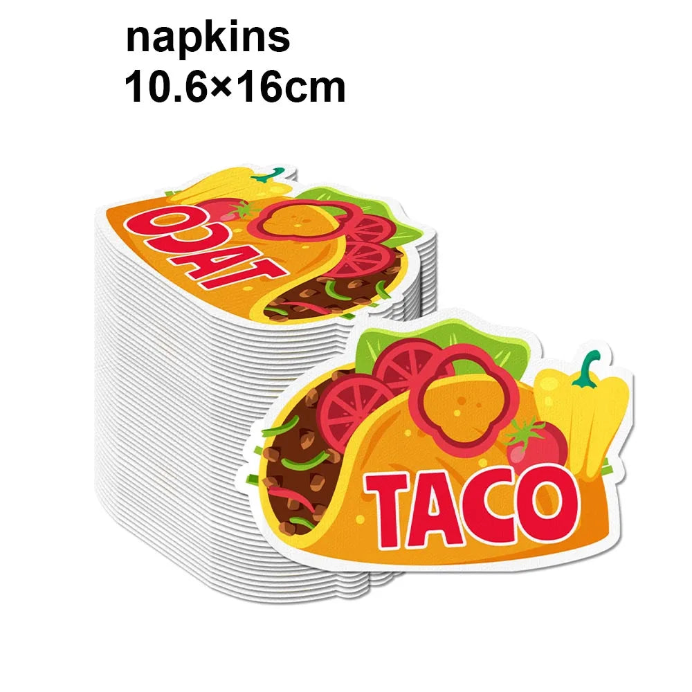 Pizza Party Paper Napkins – Disposable Cocktail Napkins 20/40/60 Disposable Party Napkins Babs napkins A 40pcs