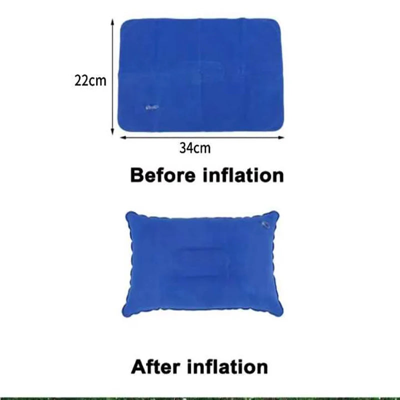 Portable Folding Inflatable Travel Pillow – Neck & Waist Support Inflatable Travel Pillow Babs