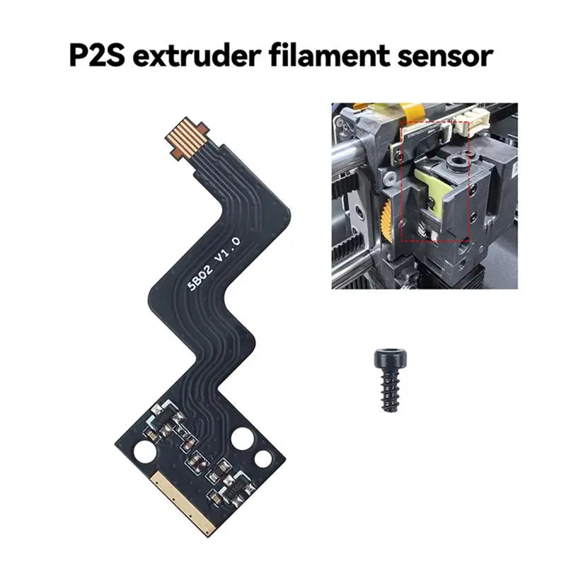 Extruder Filament Sensor Kit for Bambu Lab P2S 3D Printer 3D Printer Sensor Babs