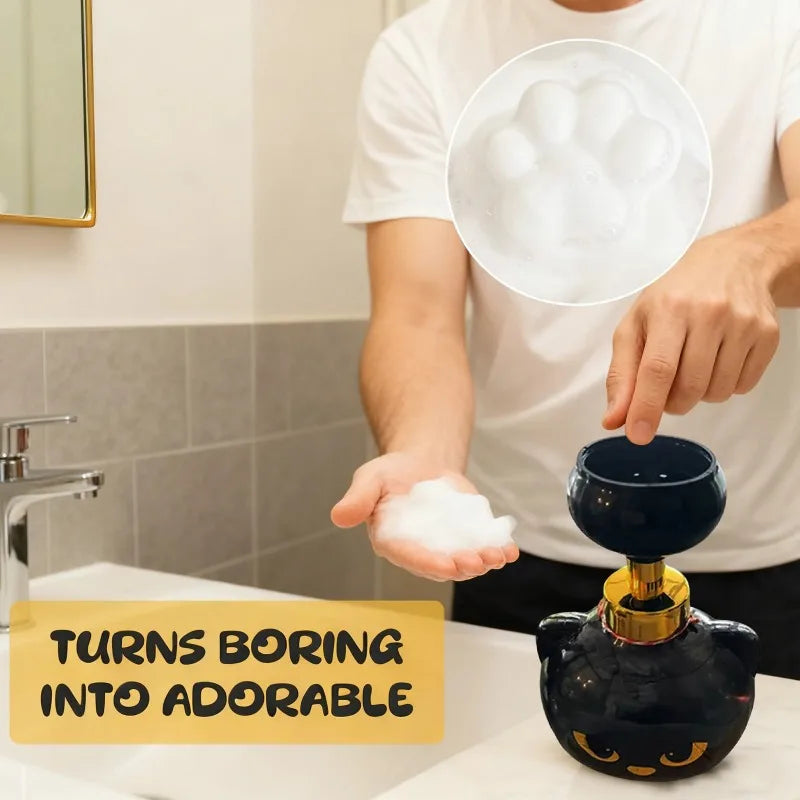 Cat Paw Foaming Soap Dispenser 500ml – Refillable, 1–5 Pack Foaming Soap Dispenser Babs