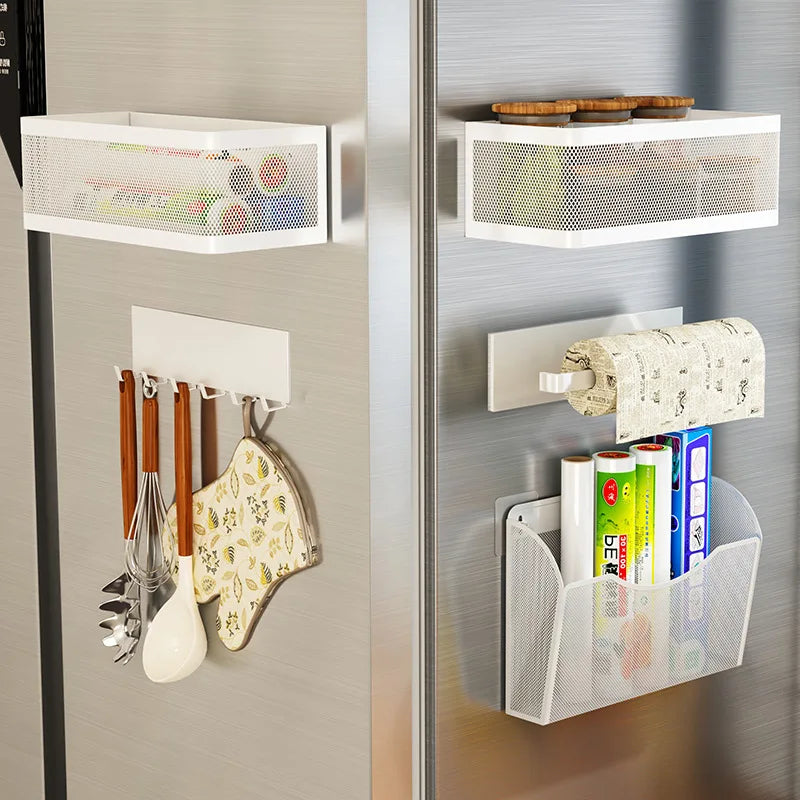 Magnetic Spice Rack – Stainless Steel Fridge Shelf Organizer Magnetic Spice Rack Babs