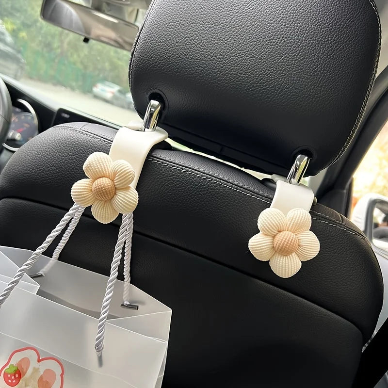 Flower Car Seat Back Hook & Organizer | Multi-Functional Car Seat Back Hook Babs