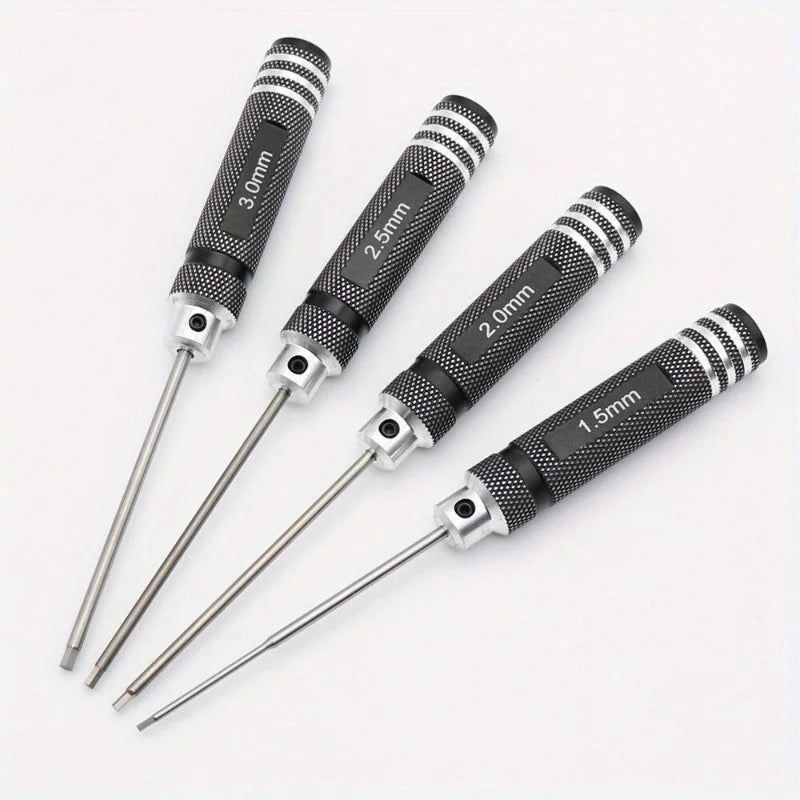 4-Piece Hex Driver Allen Wrench Set for RC Cars 1.5–3.0mm Hex Driver Set Babs