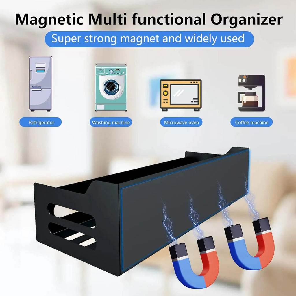 Magnetic Refrigerator Side Storage Rack | Kitchen Organizer Kitchen Storage Rack Babs