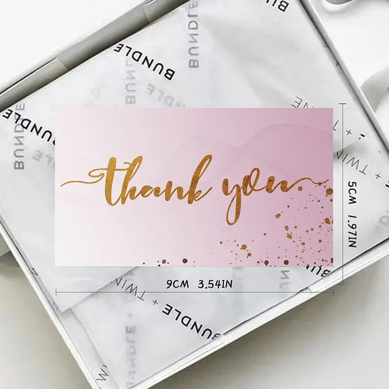 50 Thank You Cards – Small Business, Wedding & Gift Notes Thank You Cards Babs