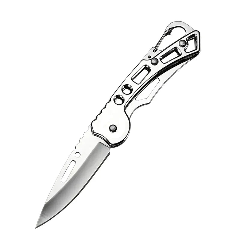 Folding Stainless Steel Fruit Knife – Portable Pocket Knife Folding Pocket Knife Babs K-silvery