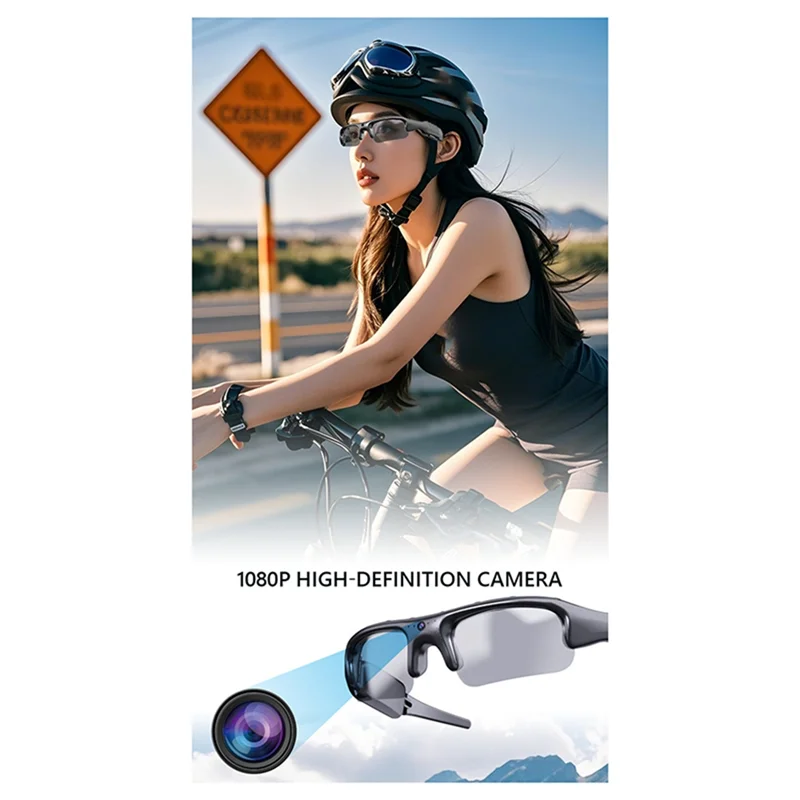1080P HD Smart Camera Glasses – 170° Wide Angle Riding Camcorder Smart Camera Glasses Babs