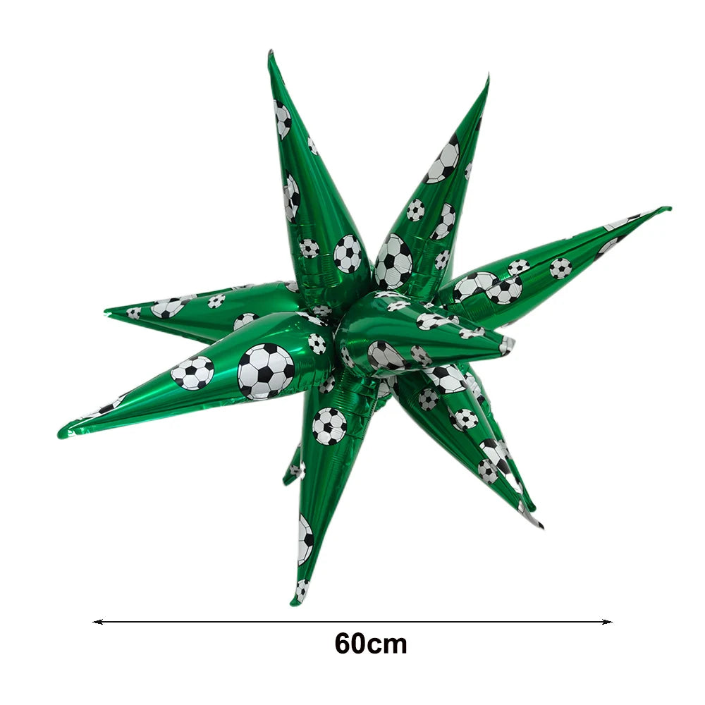 Green Soccer Number Foil Balloons Set 0-9 | Football Party Decor Party Foil Balloons Babs C As pictures show