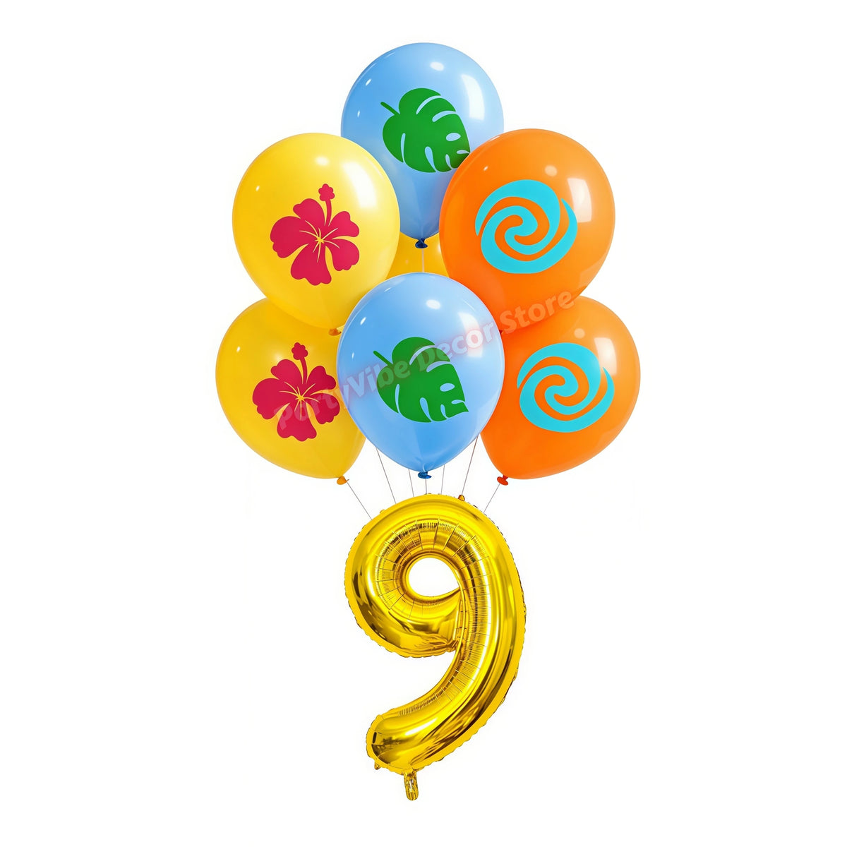 Ocean Theme Birthday Party Kit – Plates, Cups & Balloons