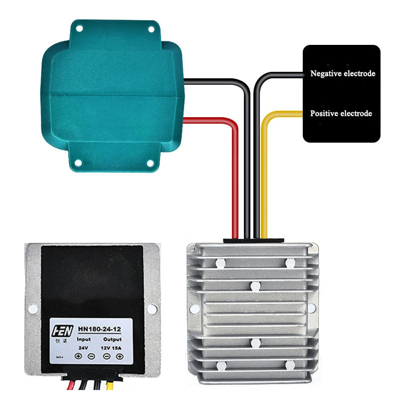 Makita 18V to 12V Step-Down Converter – 15A 180W DIY Adapter Voltage Converter Adapter Babs