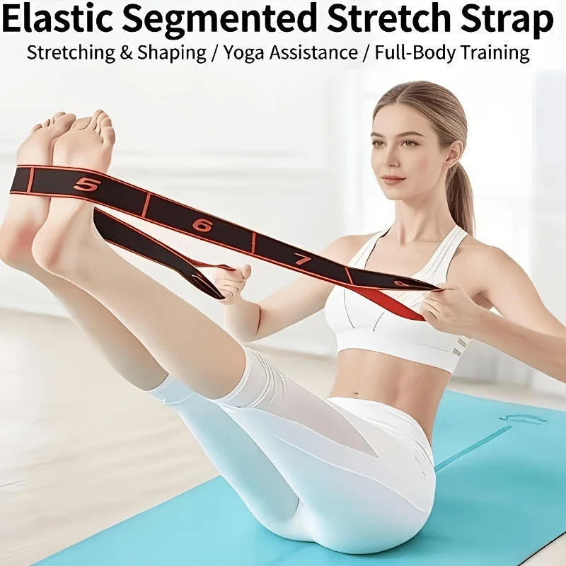 Numbered Stretch Resistance Band for Yoga & Fitness Stretch Resistance Band Babs