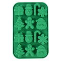 Christmas Silicone Molds – Gingerbread, Snowflake & Xmas Tree Silicone Baking Molds Babs Green
