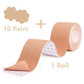 Boob Tape Kit with Nipple Covers – Breast Lift A-G Cup Breast Lift Tape Kit Babs Beige Set One Size