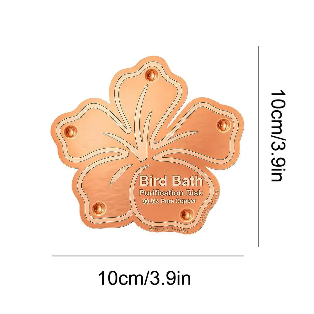 Copper Bird Bath Purification Disc – All-Season Backyard Bird Bath Purifier Babs C