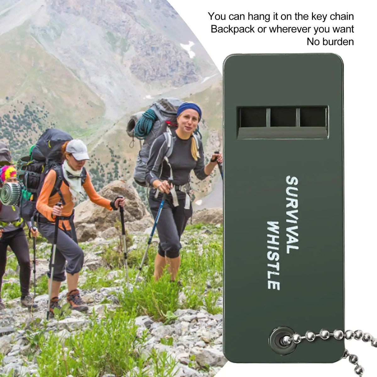 3-Frequency High Decibel Survival Whistle for Hiking & Camping Survival Whistle Babs
