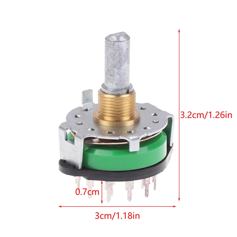 4 Pole 12 Position Rotary Switch SRRM1C7800 Audio Amplifier Rotary Switch Babs one size