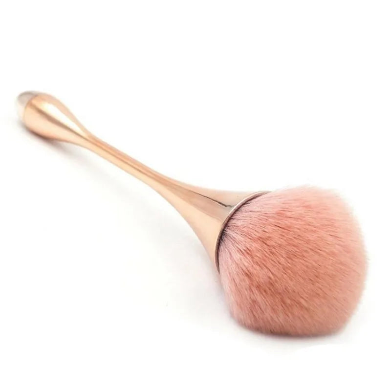 Rose Gold Powder Blush Brush – Large Professional Makeup Brush Makeup Brush Babs Rose gold