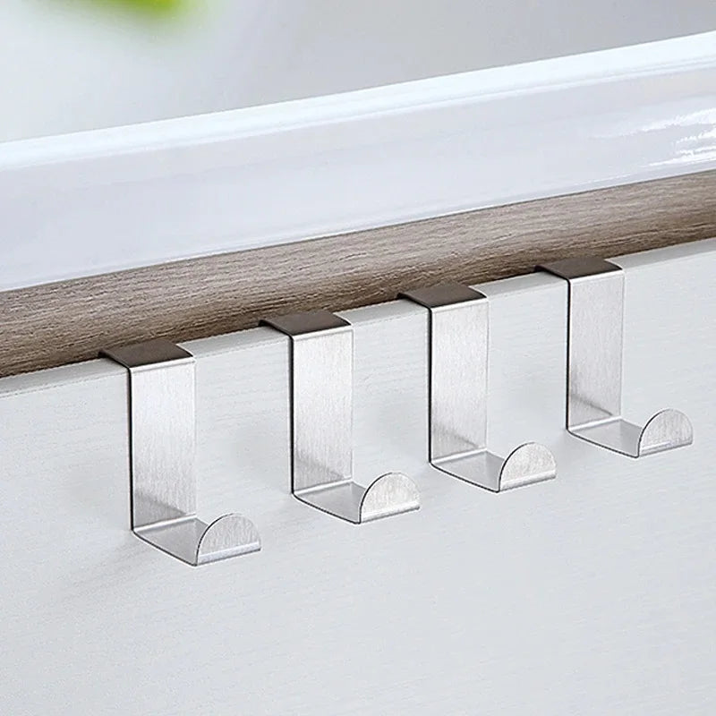 Stainless Steel Z-Shape Over Door Hooks – Heavy Duty Hanger Over Door Hook Babs