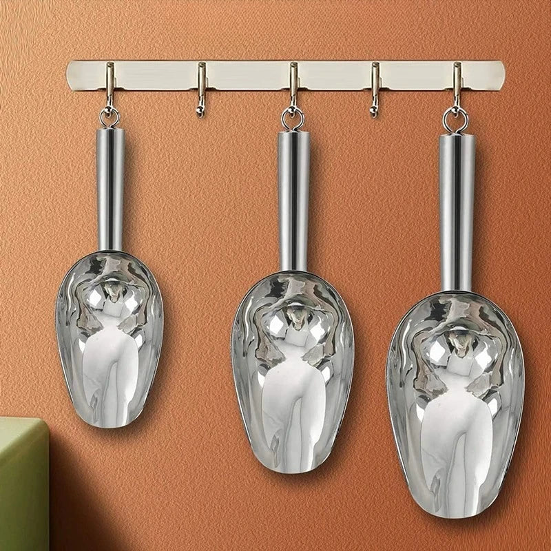 Stainless Steel Ice Scoop Set – 5, 8 & 12 oz | Bar & Kitchen Kitchen Ice Scoop Babs