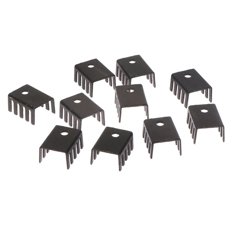 10pcs TO-220 Aluminum Heatsink 19×15×10mm | 7805 Cooler Electronic Heatsink Babs