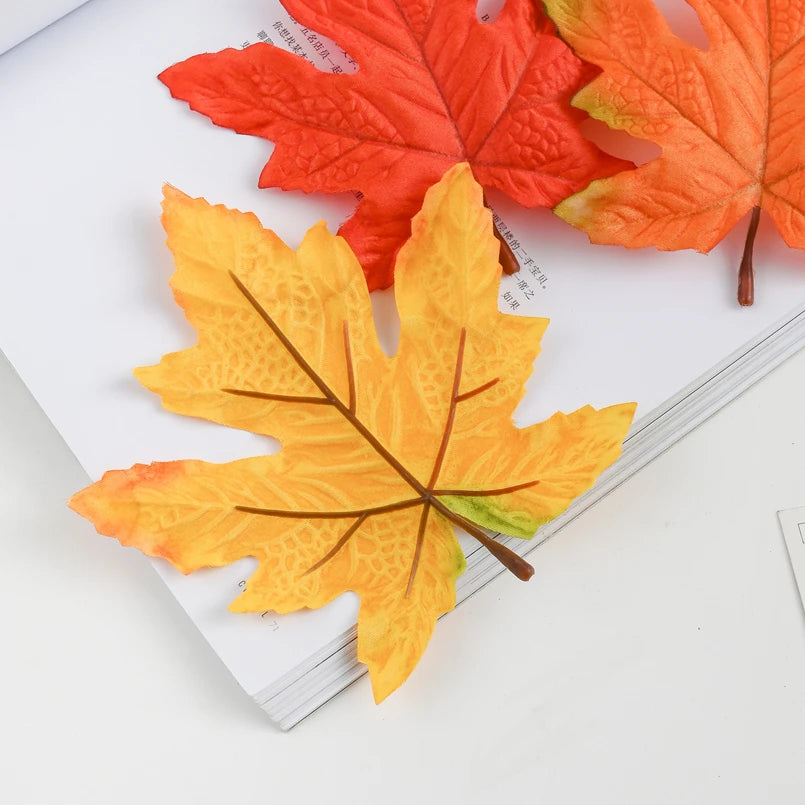 Artificial Silk Maple Leaves – Fall Décor for Weddings & DIY Artificial Silk Leaves Babs
