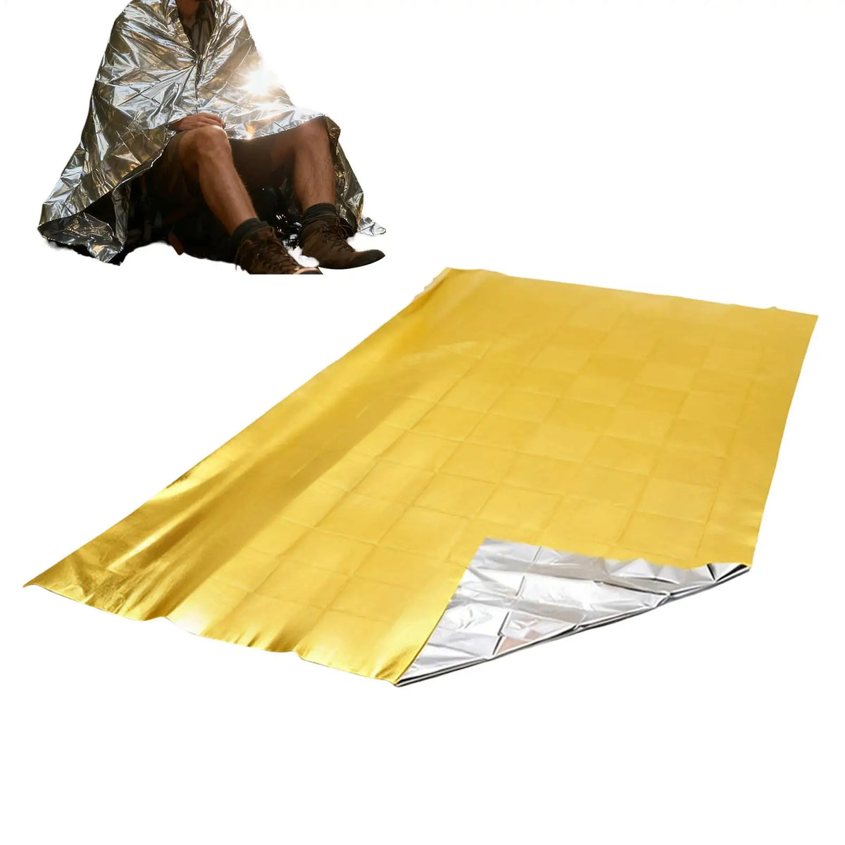 Emergency Survival Blanket – Waterproof Thermal Insulation Camping Emergency Survival Blanket Babs