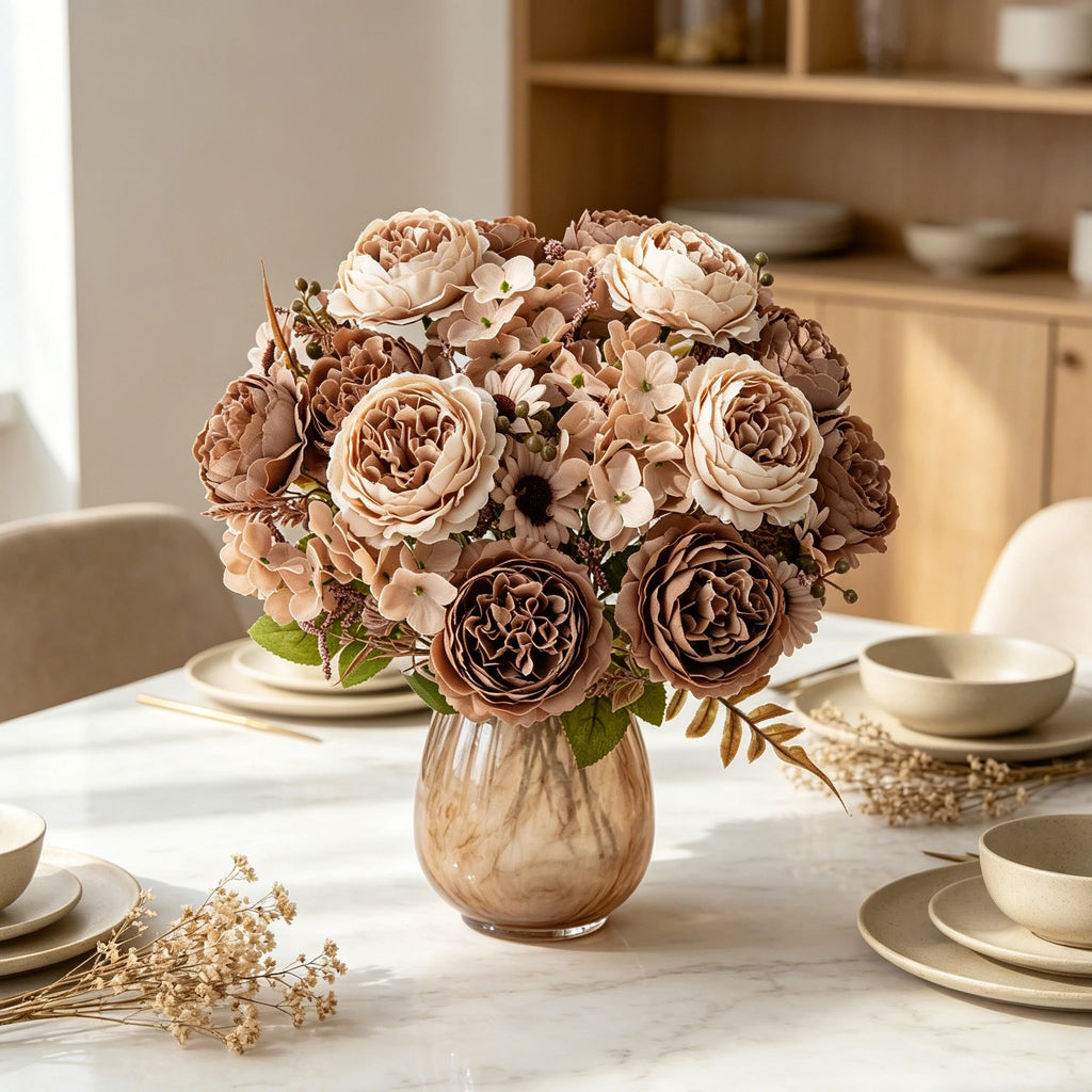 Silk Persian Peony Artificial Flower – Wedding & Home Décor Artificial Silk Flower Babs