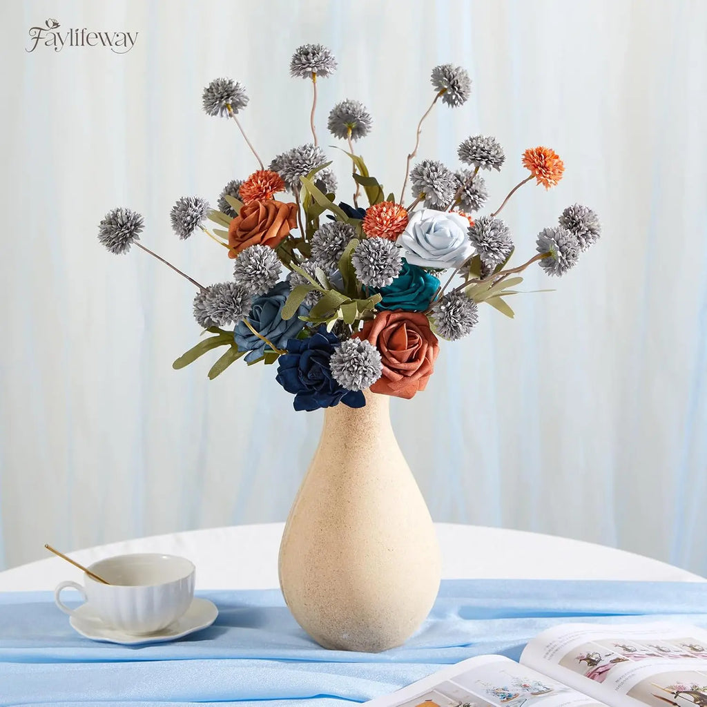 Artificial Silk Chrysanthemum Flowers – Home & Wedding Décor Artificial Silk Flowers Babs