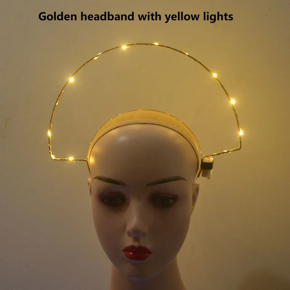 10-Pack LED Flashing Halo Crown Headbands – Mixed Colors LED Crown Headband Babs 5