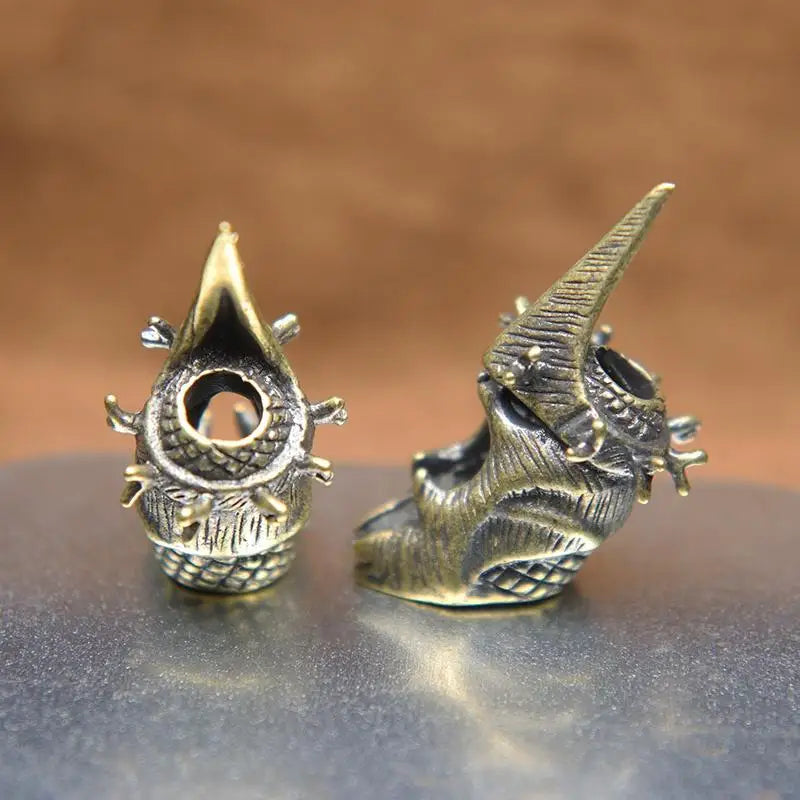 Brass Elk Helmet Paracord Pendant – EDC Lanyard Charm Paracord Lanyard Charm Babs