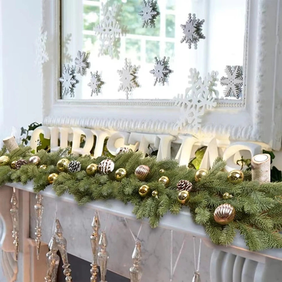 Artificial Pine Garland Wreath 180CM – Christmas Arch Decor Christmas Garland Wreath Babs