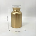 Modern Gold Iron Metal Vase – Minimalist Desktop Decor Decorative Metal Vase Babs H20cm gold